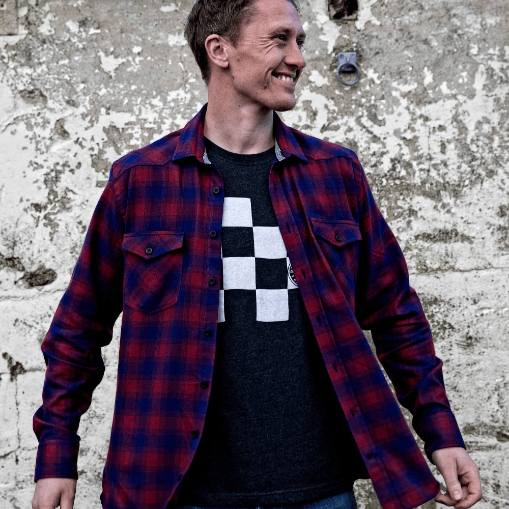 Red Torpedo Check Shirt (Mens) Red/Blue