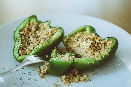 Basische Rezepte: Gefüllte Paprika mit Quinoa