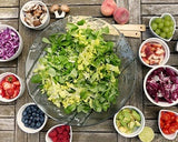 Basische Rezepte: Fitness - Salat mit Wurzelkraft-Topping