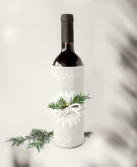 Chiffon éponge, bouteille de vin, emballage durable