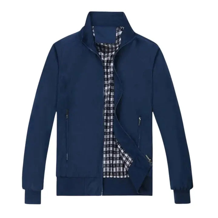 SlimJacket - Heren Slim Bomber Jas - Neomoda Blauw / L