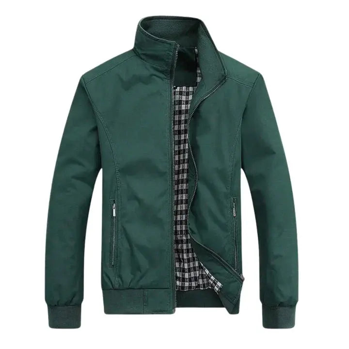 SlimJacket - Heren Slim Bomber Jas - Neomoda Groen / XXL