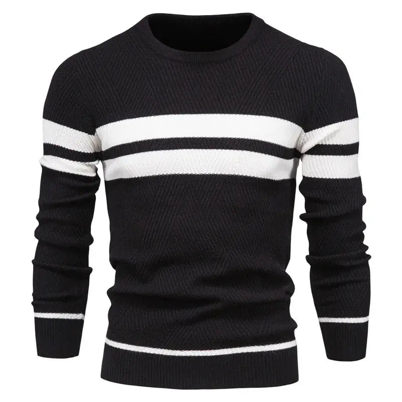 KnitWarm - gebreide trui voor heren - Neomoda Zwart / S