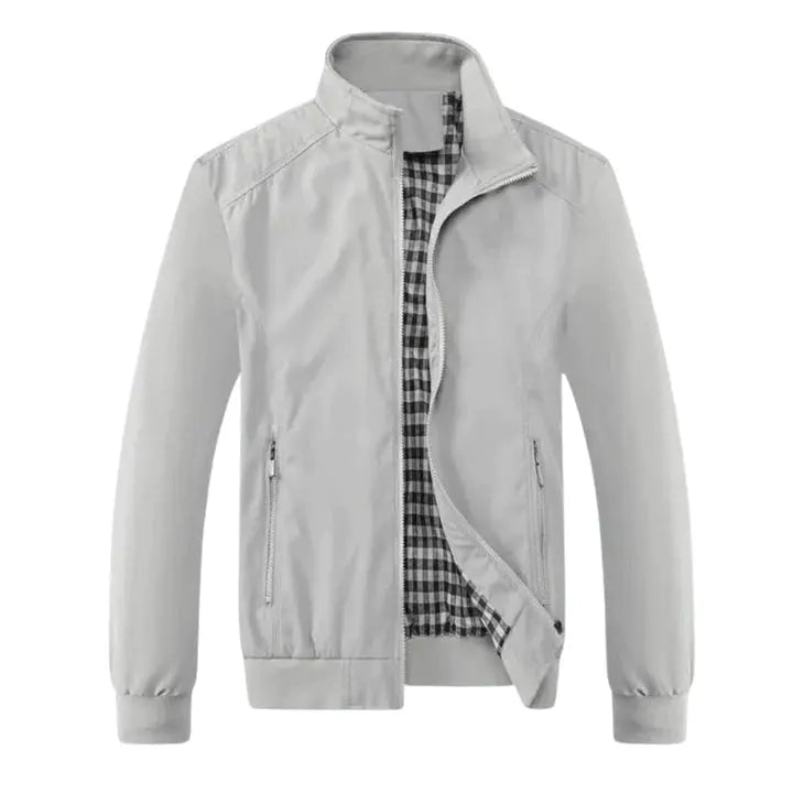 SlimJacket - Heren Slim Bomber Jas - Neomoda Wit / S