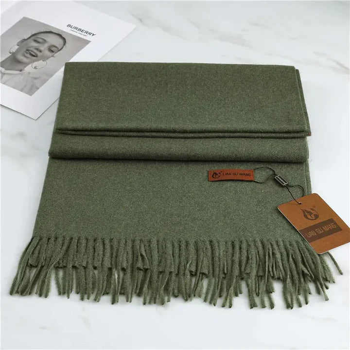 Neosoft Kasjmier Sjaal voor Dames - Zachte warme kasjmier sjaal tegen Army Green