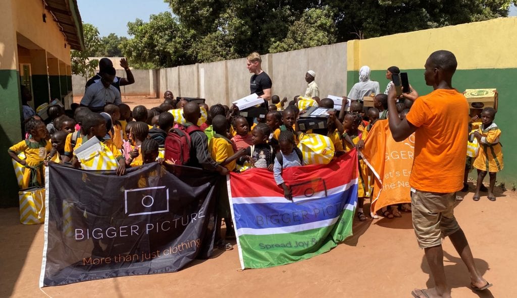 Bigger Picture Clothing donates to Gambia