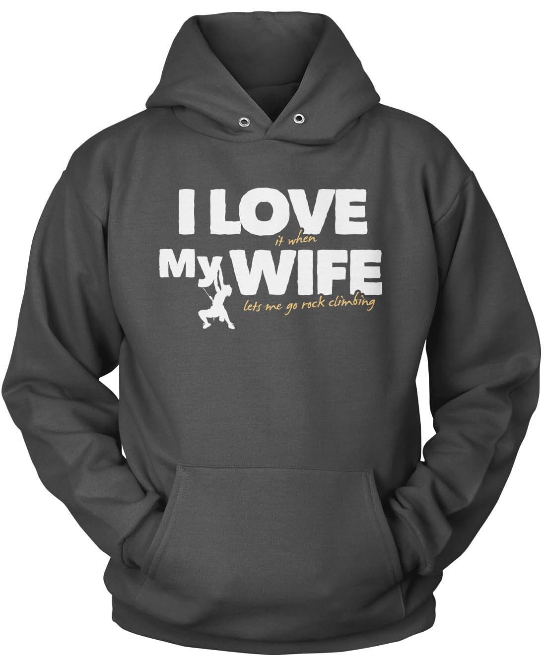 I Love My Wife - Rock Climbing T-Shirt