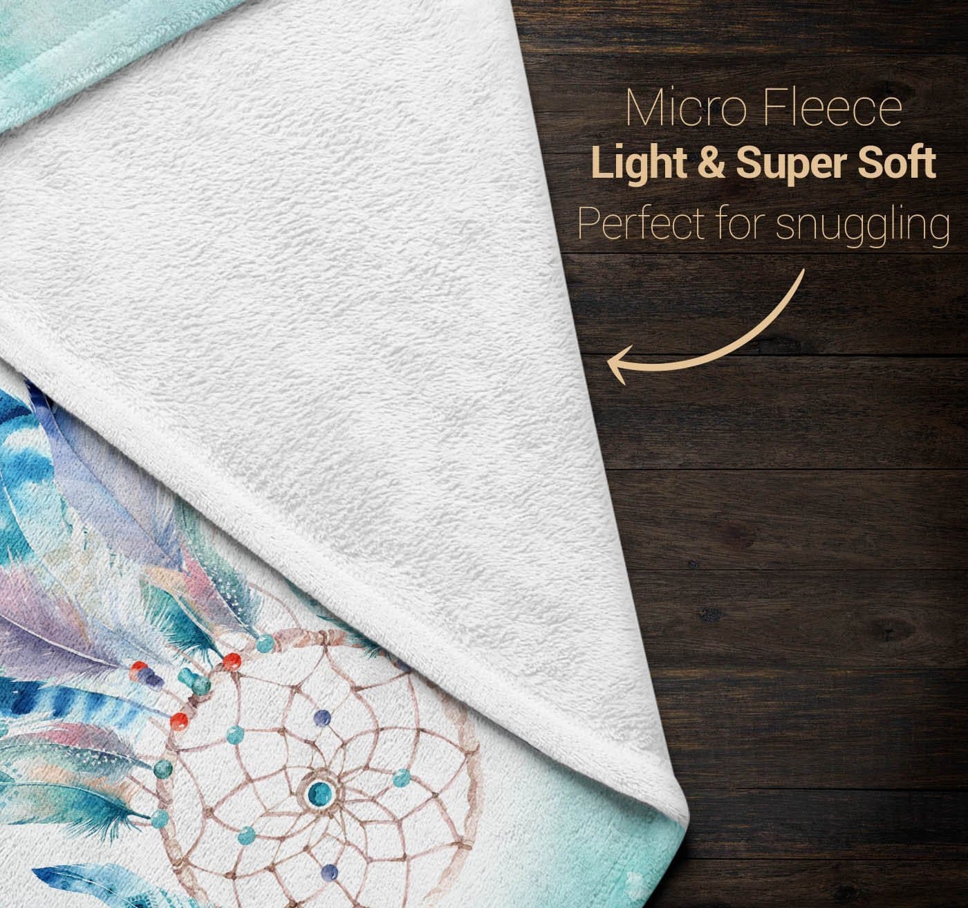 Dream Catcher Personalized Name Blanket Micro Fleece