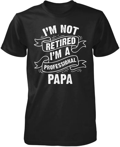 I'm Not Retired I'm a Professional Papa T-Shirt