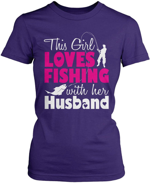 Download This Girl Loves Fishing with Her Husband T-Shirt