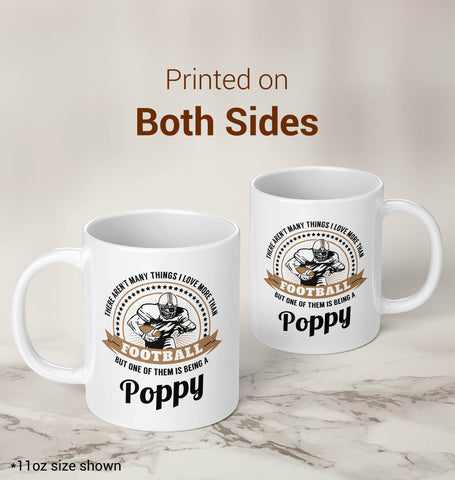 This Poppy Loves Football - Coffee Mug / Tea Cup
