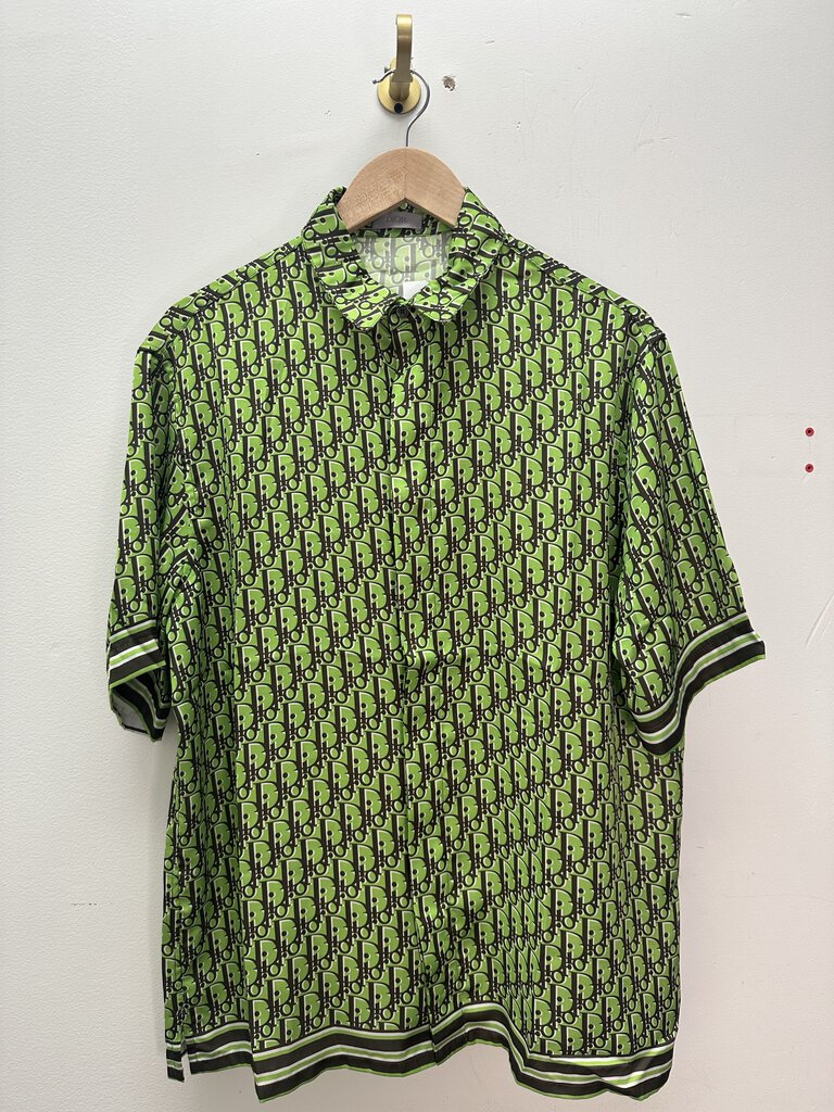 Dior Silk Button Up Lime Green size 40(L)