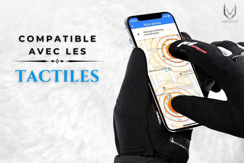 Les gants chauffants compatible à un écran tactile.