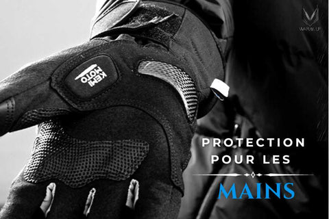 Gants chauffants pour moto avec une protection solide.