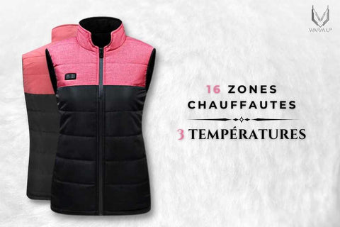 Système de chauffage du Gilet chauffant professionnel.