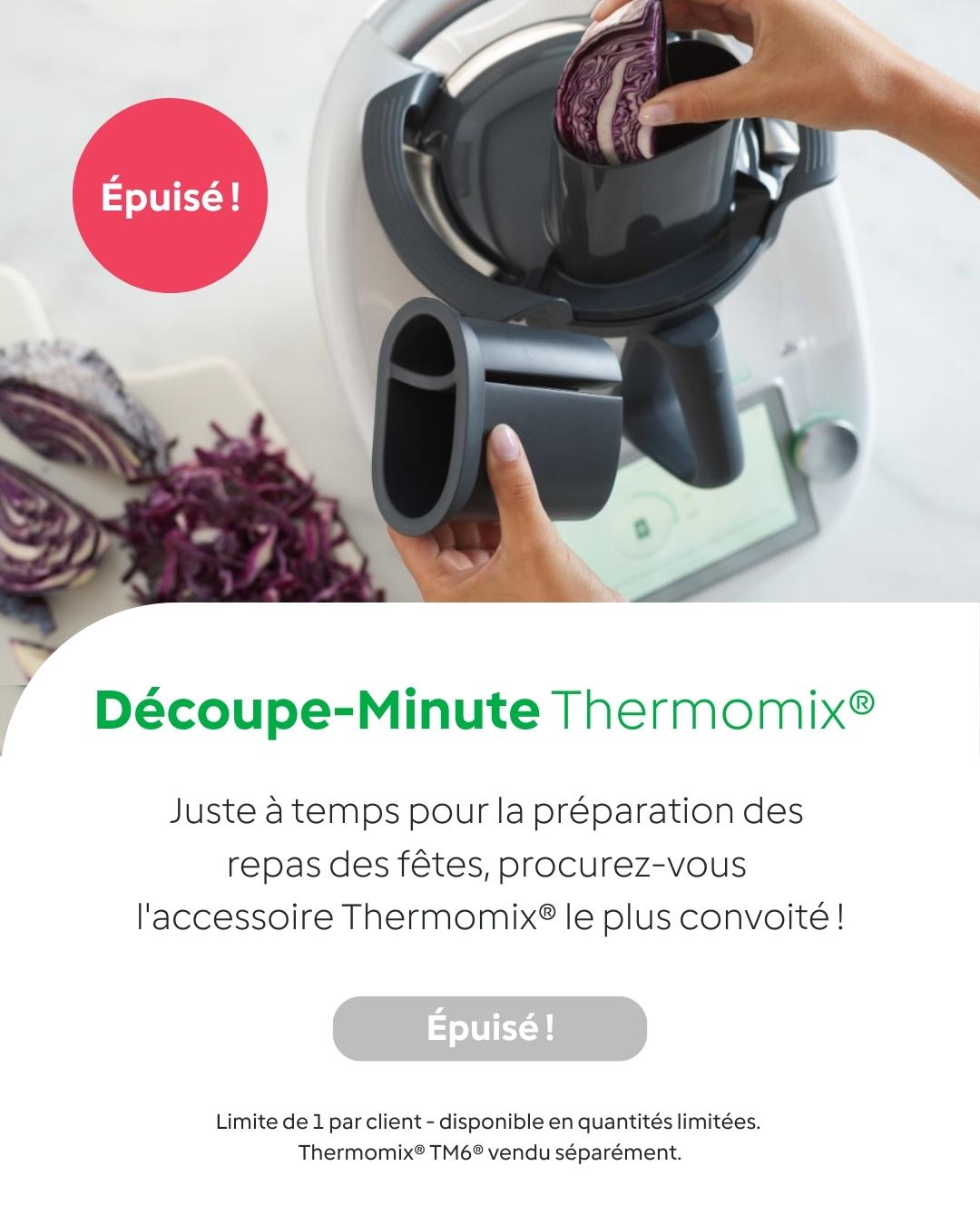 Le Découpe Minute sur le Thermomix . Quand et comment l'utiliser ? 