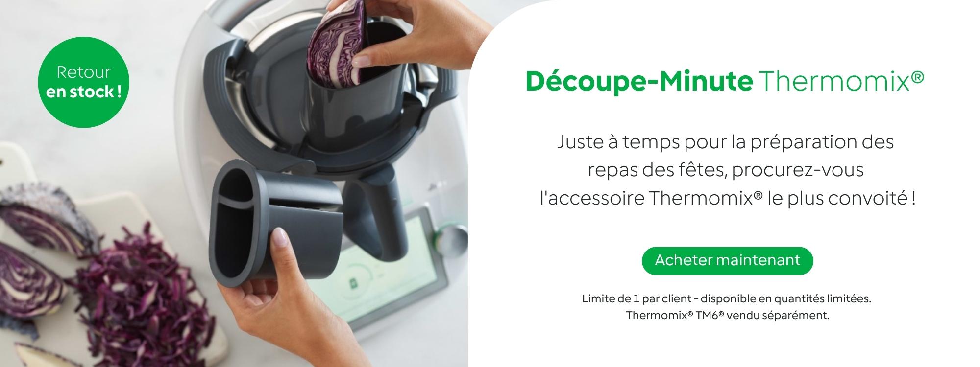 Robot cuiseur Thermomix TM6 + Couvre-lame éplucheur + Découpe-minute + Bol  Basic –