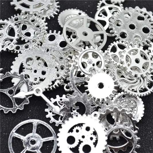Steampunk Gears Gothic Charms Bronze Made Of Meta Stock Photo