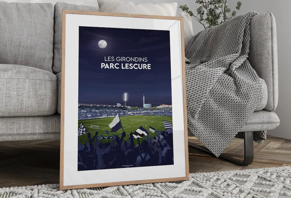 affiche foot stade chaban-delmas à Bordeaux