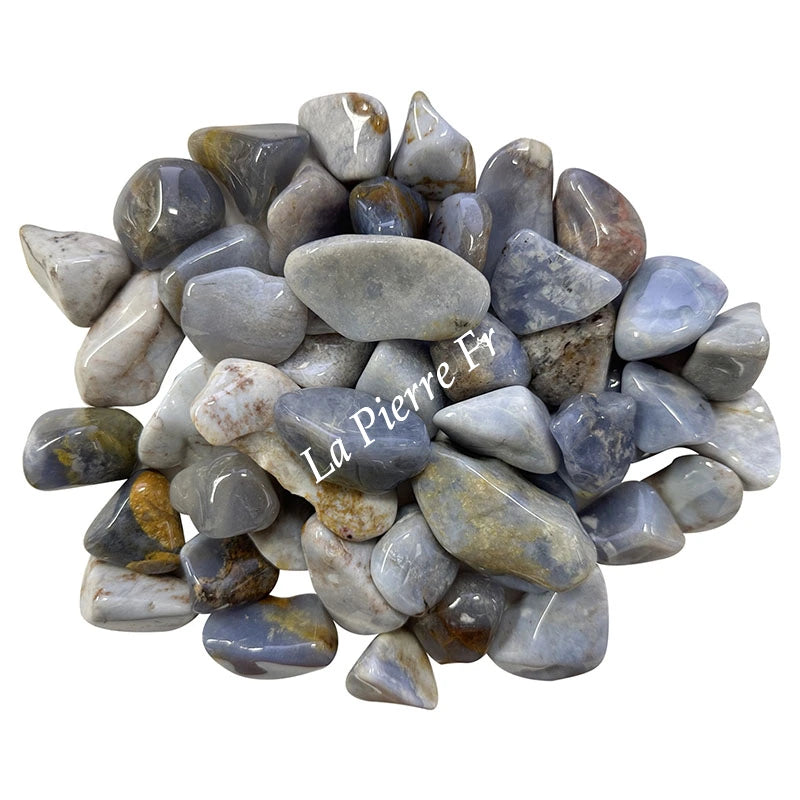 Calcédoine bleue pierre naturelle – nuances ciel et propriétés lithothérapie