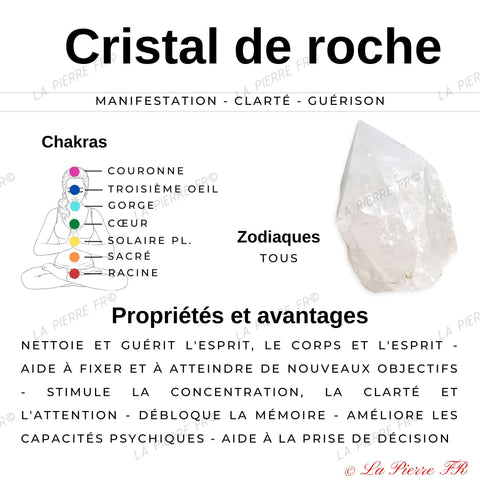 vertus pierre cristal de roche
