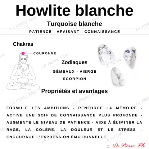 vertus de la pierre howlite