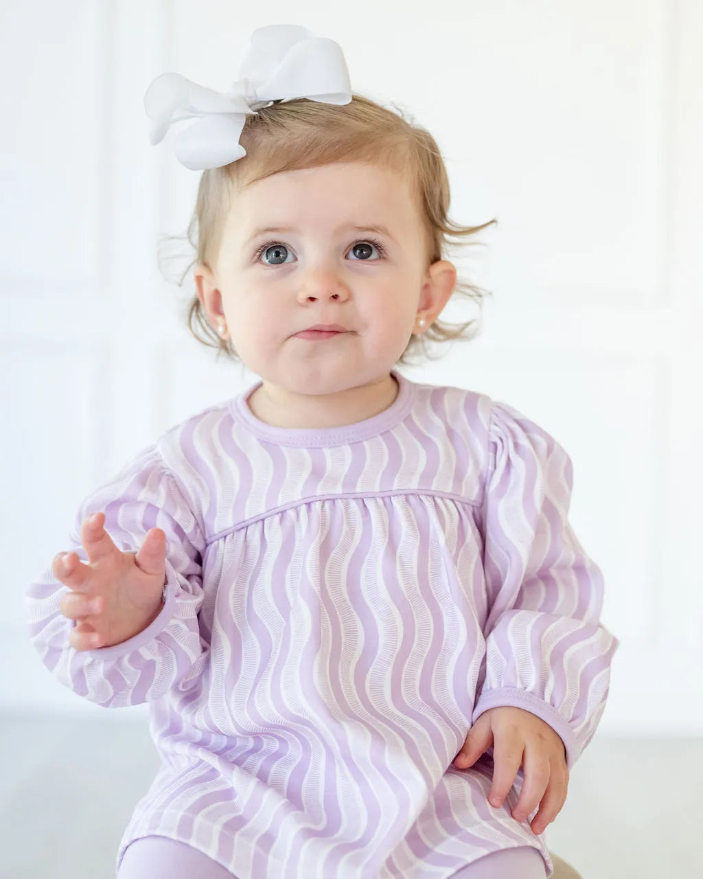 Purple Squiggly Top and Leggings Set