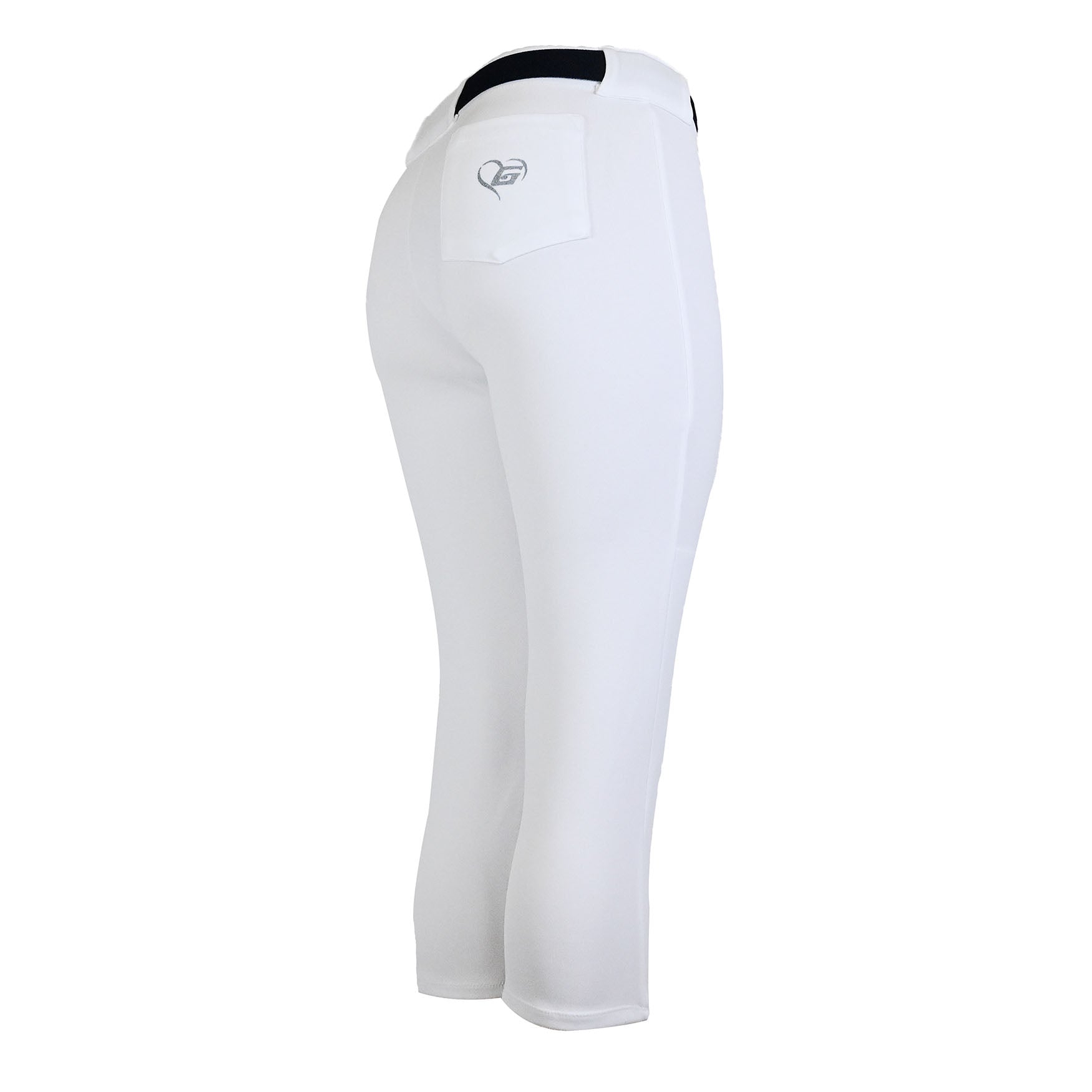 girls white softball pants