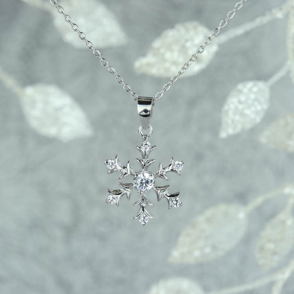 7 Stone Classic Snowflake Necklace – Tiger Gems