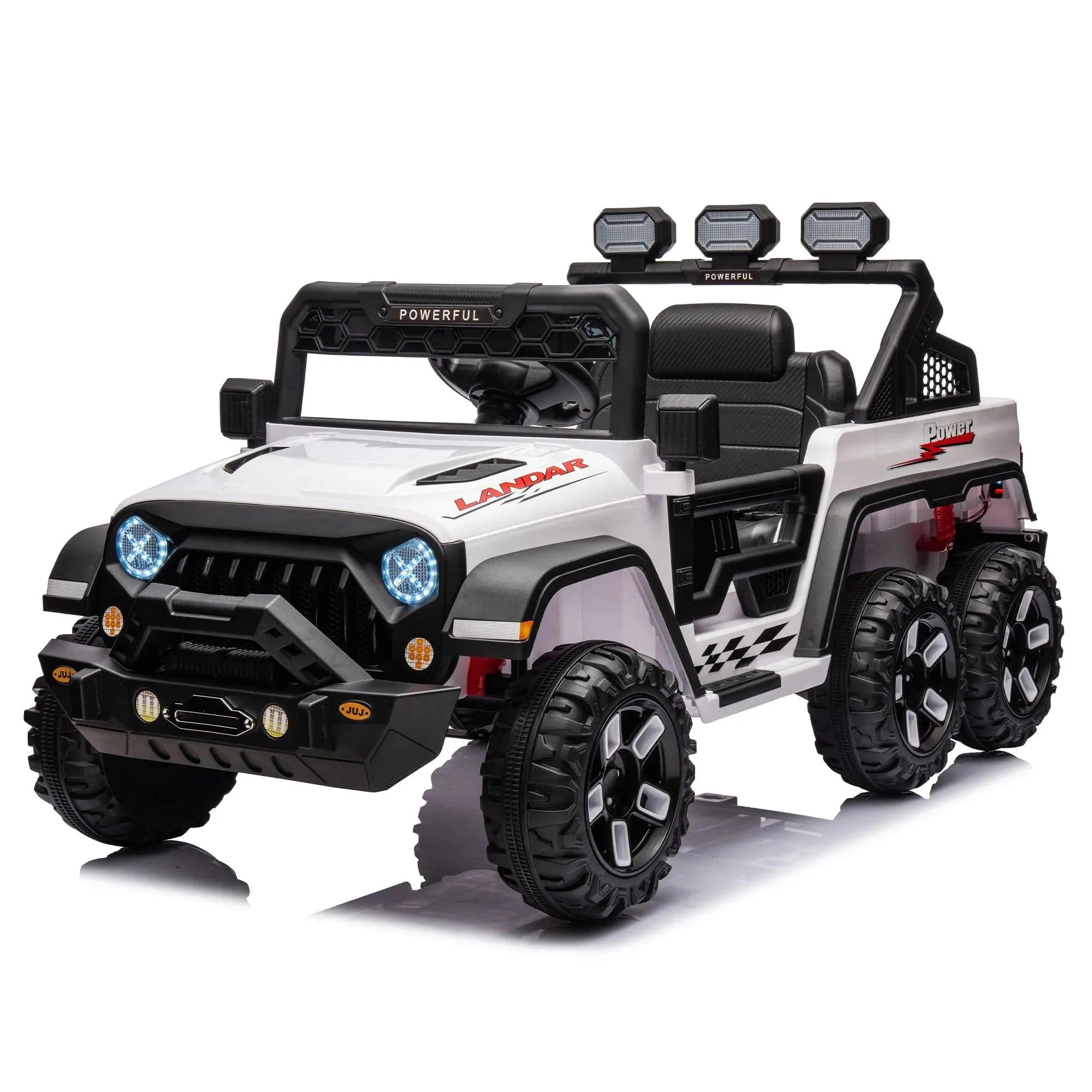 🇫🇷🇪🇪 🇸🇭🇮🇵🇵🇮🇳🇬 24V Ride On Large Pickup Truck Car for Kids, Ride On 4Wd Toys With Remote Control, Parents Can Assist In Driving, Bluetooth Music Version, Pickup Truck Design With Spacious Storage In The Rear.