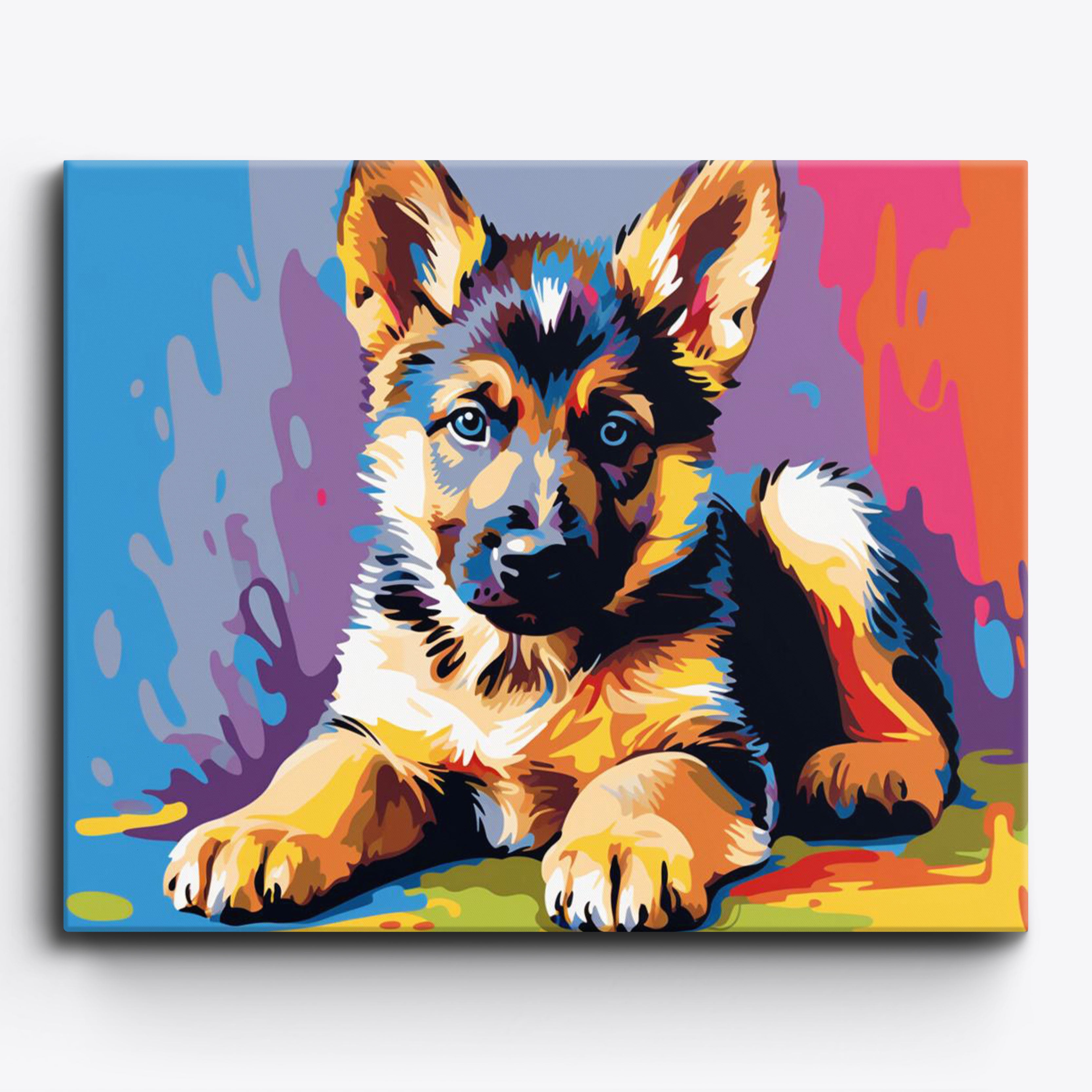 Buy Coloured Dogs 4 Kit  Paint By Numbers Online