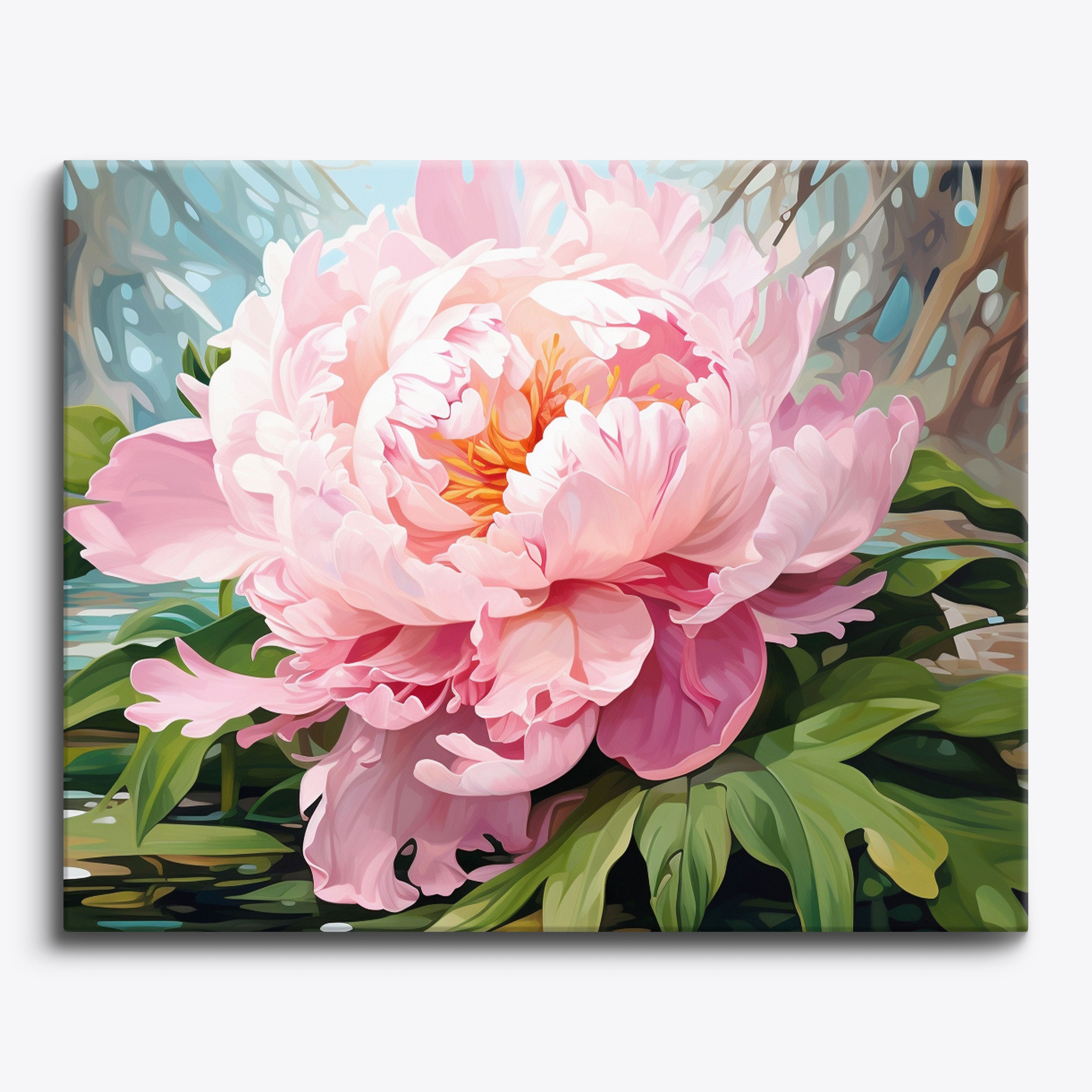 PIPISKY Paint by Numbers Kit for Adults Flowers,Flower Camellia,Capture The  Wonderful Moments of Summer's Flower Sea Through Art,40x50cm,Without Frame  : : Toys & Games