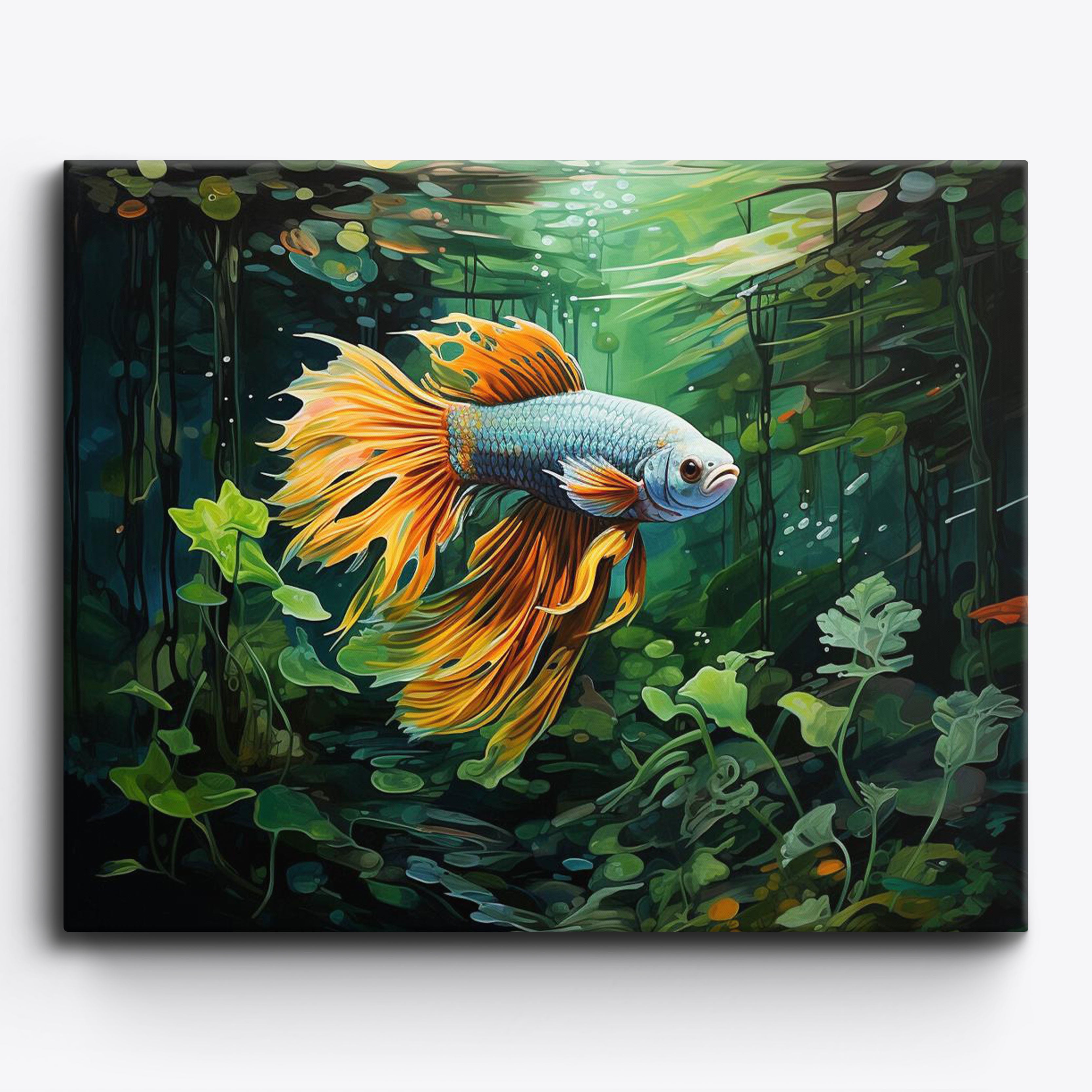 1-SESSION ADULT : WATERCOLOR PAINTING ONLINE WORKSHOP : HOW TO PAINT A BETA  FISH Pay What You Wish - The Art Studio NY