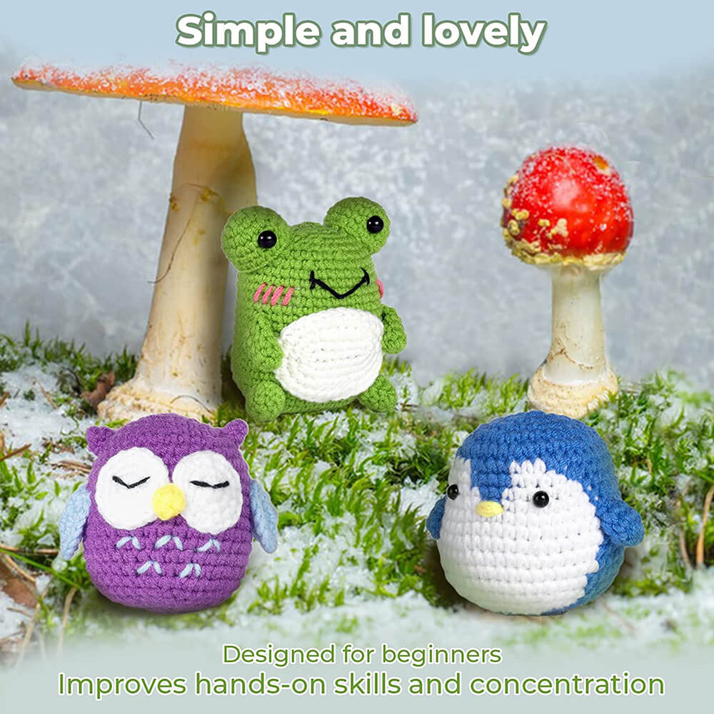 Beginner Crochet Kit for Kids, Mushroom Crochet Kit, Crochet Starter Kit  for Beginners & Step-By-Step Video Tutorials, Beginner Crochet Kit for  Adults, Yellow Mushroom Beginner Crochet Christmas gift in Saudi Arabia