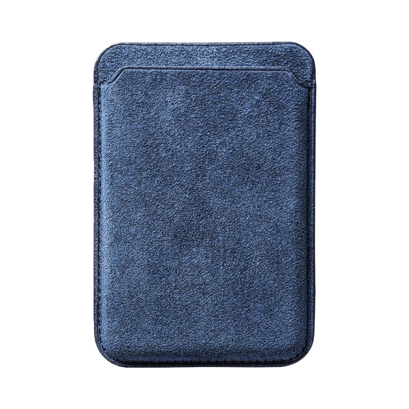 Alcantara Magsafe Cardholder in Sea Blue - Verve Moda product image