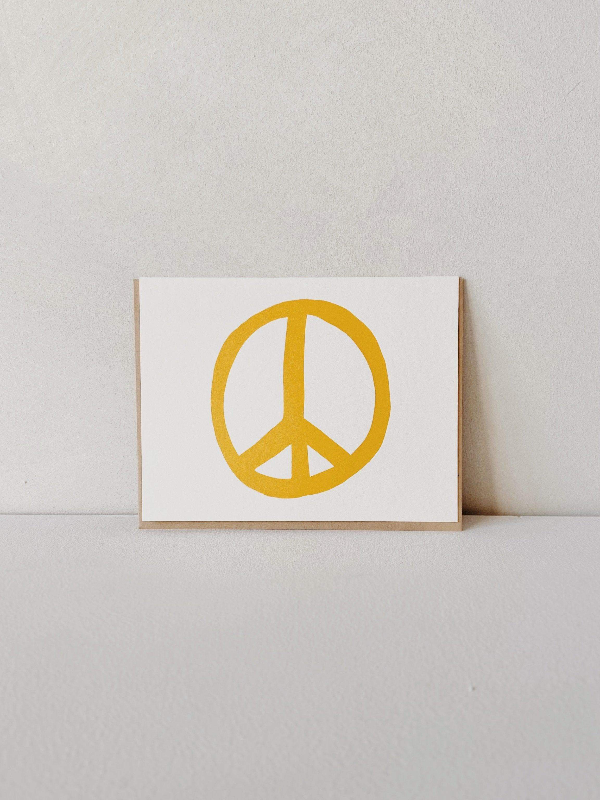 peace symbol card