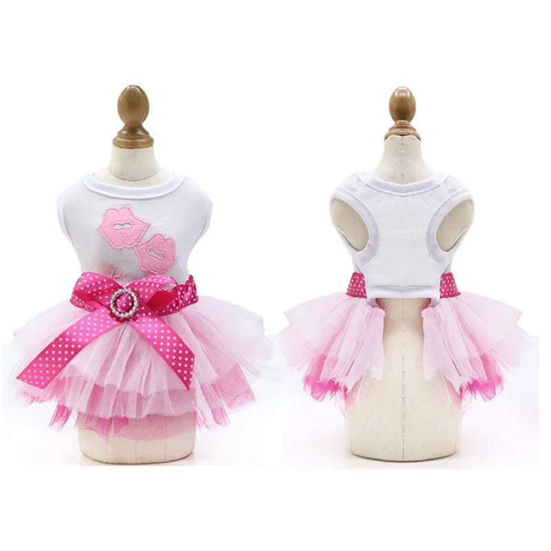 Sweet Dog Princess Dress for Small Dogs Lace Tutu Skirt - Image 5