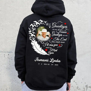 In Loving Memory Butterfly Rest In Peace Memorial Gift Loss Of Loved One Hoodie Sweatshirt - marketpresent