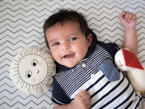 Happy Baby Ethan + Sun and Bird Rattle