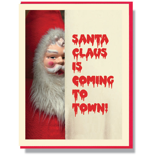 Creepy Santa Christmas Card Boxed Set by Smitten Kitten at Maker House Co.