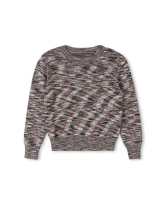 Printed Marled Sweater