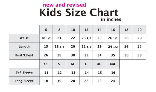 Kids Measurement Chart