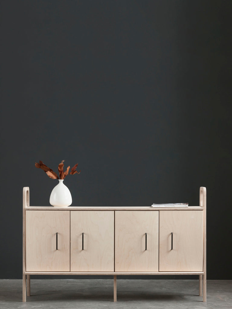 sideboard-with-with-cabinet-on-dark-background