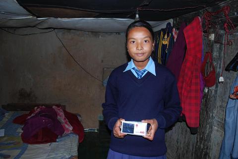 Give Light Nepal LuminAID Boy Home