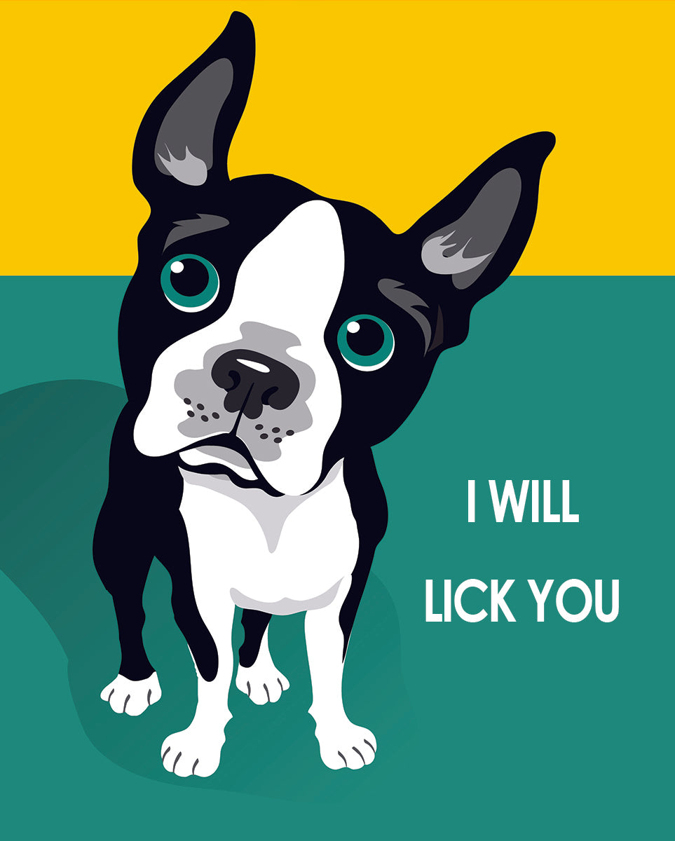 why does my boston terrier lick me so much