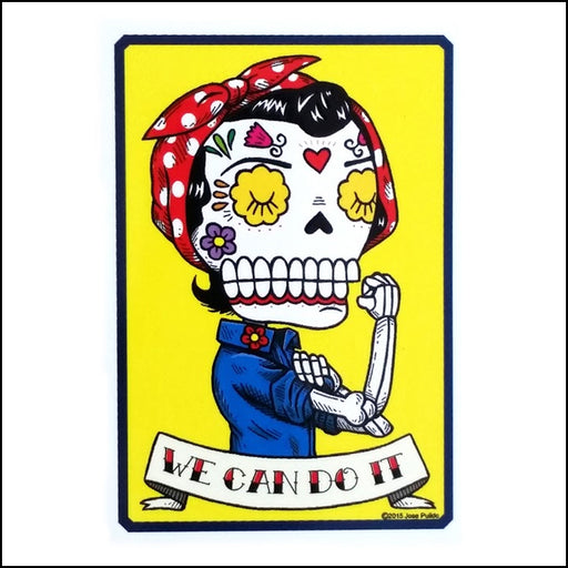 LA Dodgers Championships - Day of The Dead Stickers