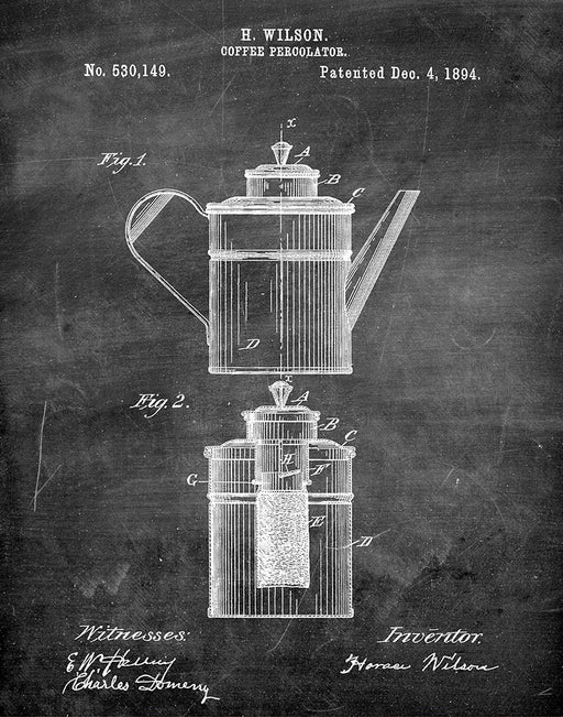 Vintage Coffee Maker Patent Blueprint Mixed Media by Design Turnpike - Fine  Art America