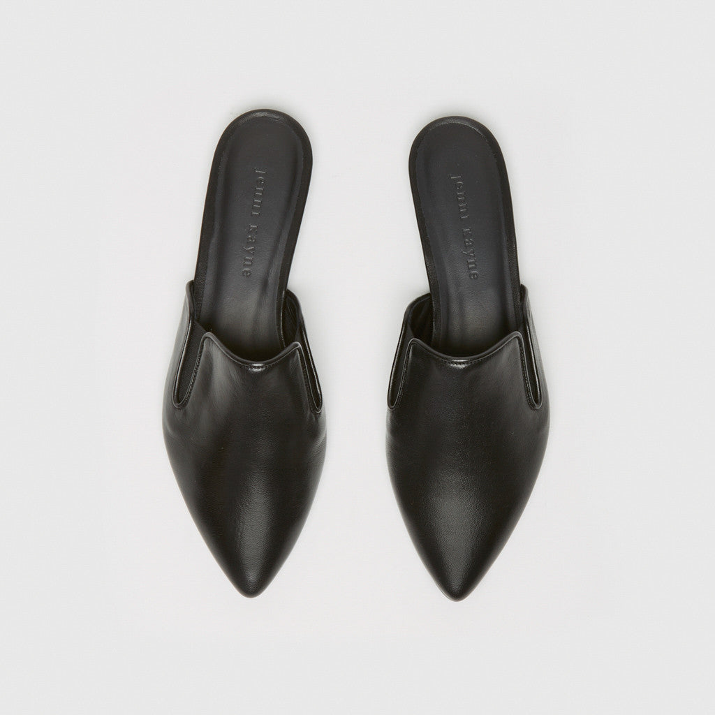 Jenni Kayne | Mule Slide Shoe Black Lambskin