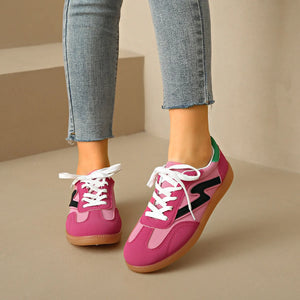 Round Toe Platform Sneakers - PrimaFashionStore