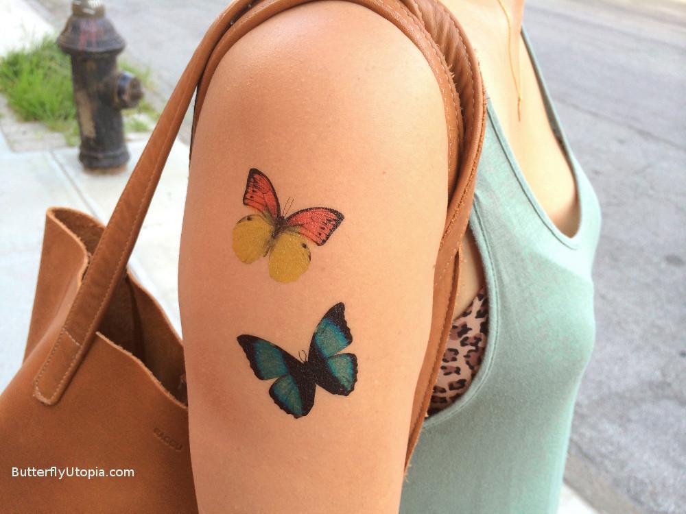 Butterfly Arm Tattoos for Ladies - wide 5